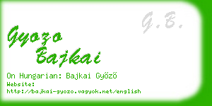 gyozo bajkai business card